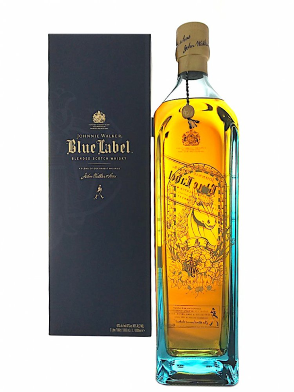 Johnnie Walker Blue Label Horse 1l 40% / Rok lahvování 2014 - Dárkové balení alkoholu Johnnie Walker